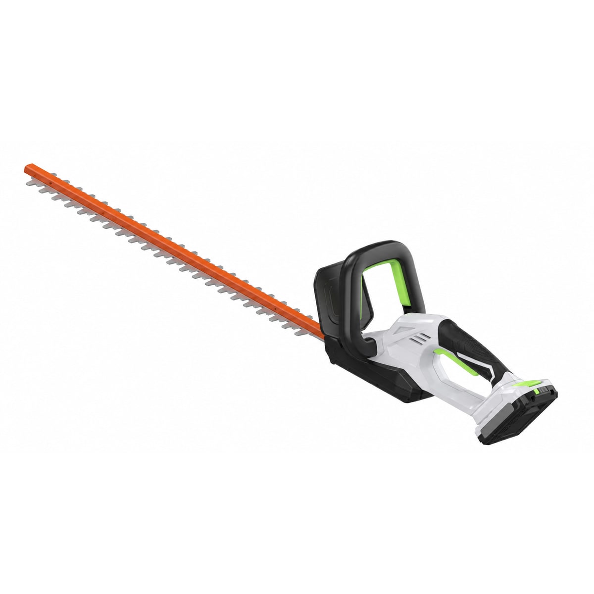 HT8600 20V cordless hedge trimmer with a dual-action blade
